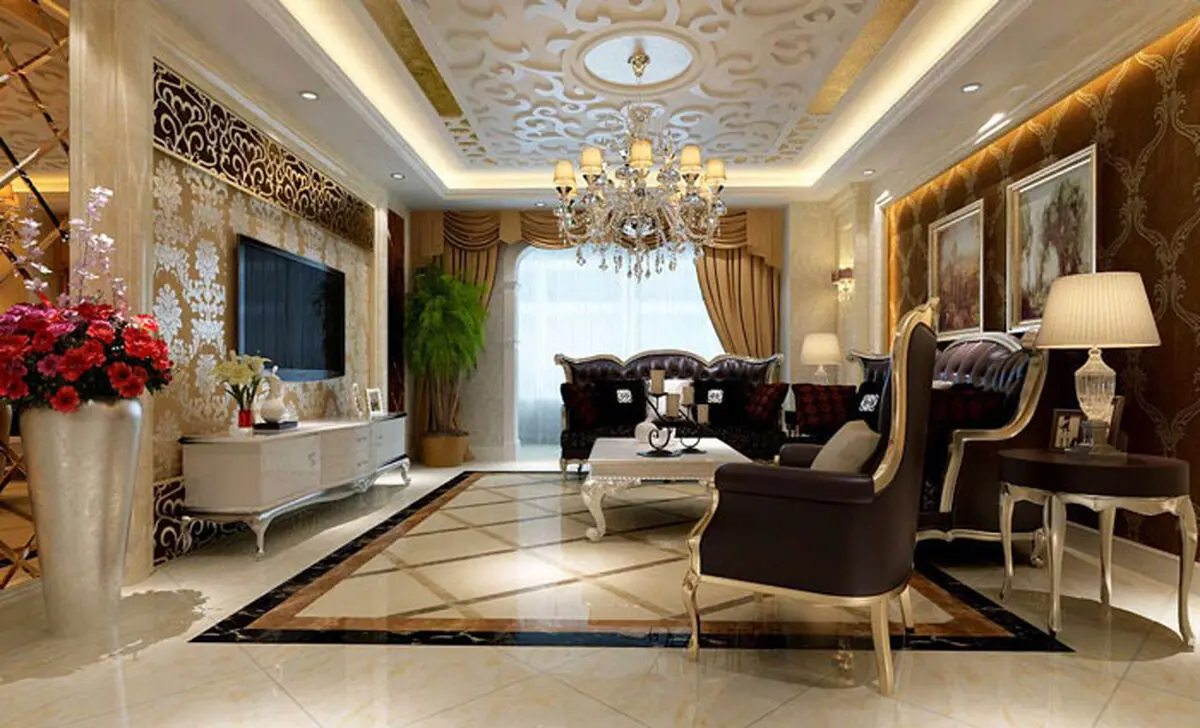 کاغذ دیواری نشیمن و پذیرایی