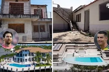 قبل و بعد خانه فوتبالیست های مشهور جهان