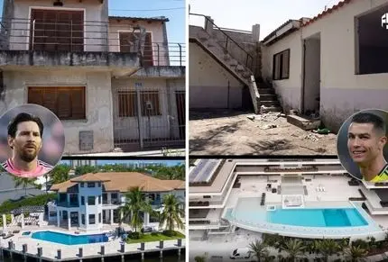 قبل و بعد خانه فوتبالیست های مشهور جهان