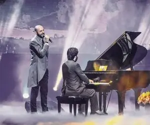 آواز جانسوز؛ حمید حامی تو کنسرتش ماهی دلتنگ می خونه و سالن داد میزنه تابِ قفس نداره