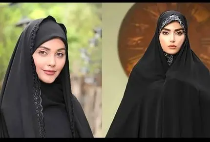 چادر مشکی به کدوم فرم صورت خیلی میاد؟ / شیک، باوقار و خیلی جذاب مناسب دختران زیر ۳۰
