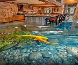 معماری خلاقانه؛ زمین خونه شونو کندن دریاچه درست کردن فوق العاده اس رو آبن