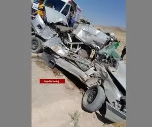 (عکس) تصادف وحشتناک که پژو 405 رو مجاله کرد