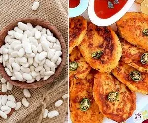 طرز تهیه کتلت لوبیا سفید / دیگه نگو شام چی درست کنم؟ یه غذای مقوی و خوشمزه دارم برات