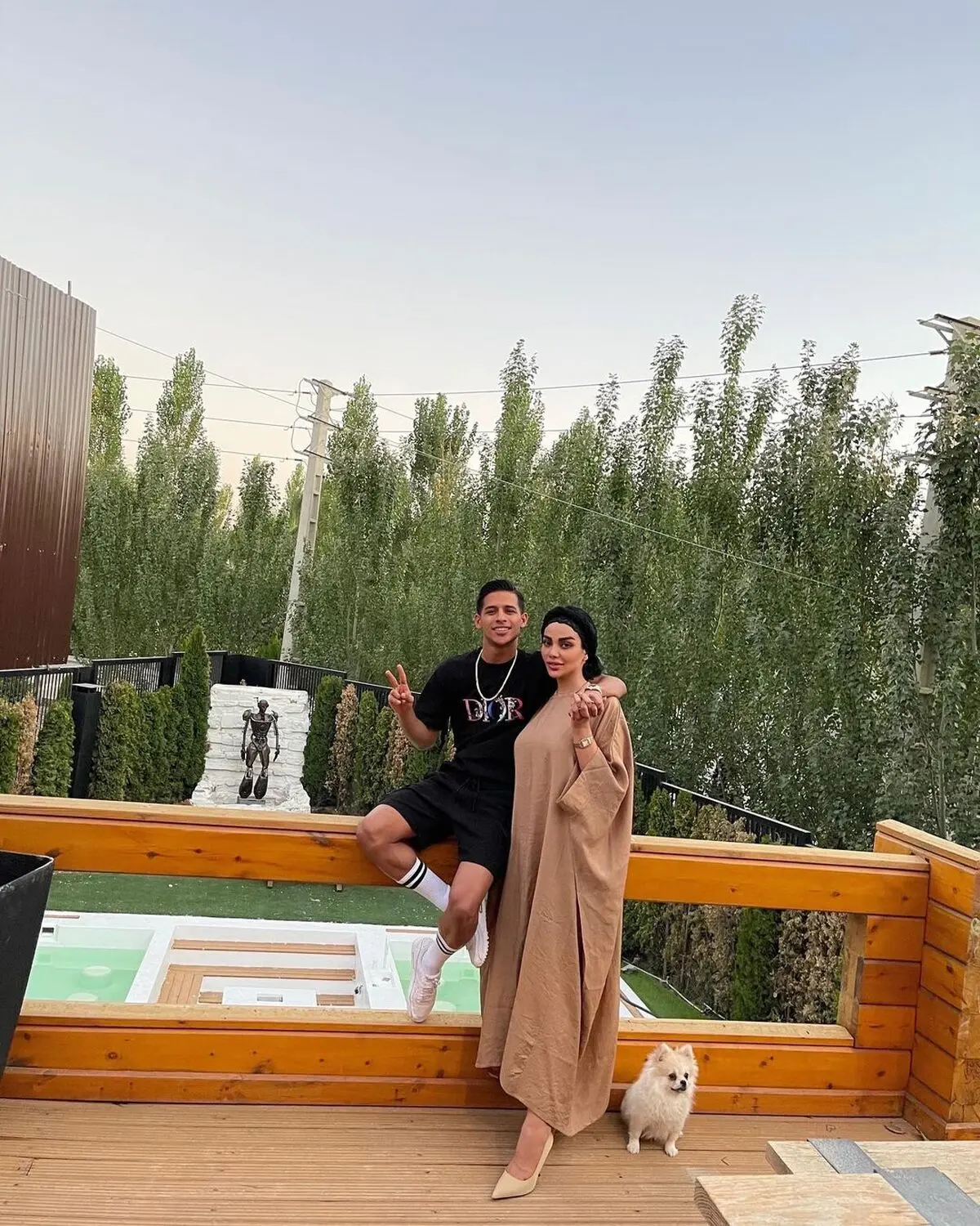 مهدی قایدی و همسرش