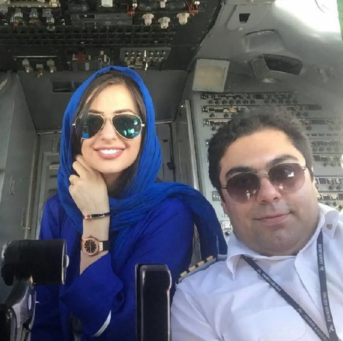 نفیسه روشن و همسرش