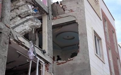 انفجار مهیب ساختمان در اردبیل