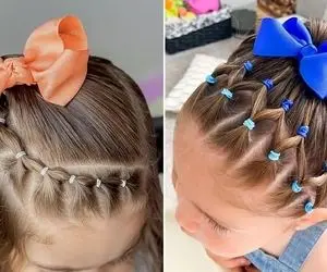 ایده های مدل مو بافت و شینیون برای دختر بچه؛ مدرسه یا مهمونی فرقی نداره ناز ترین میشن