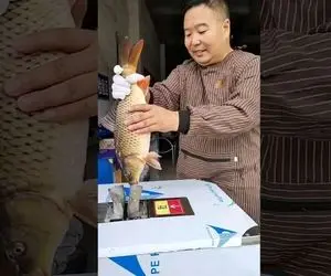 (ویدئو) دستگاه تمام اتوماتیک تمیز کننده ماهی؛ ساخت چین!