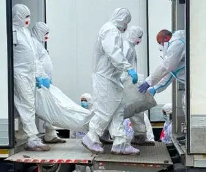 ادوات معاند؛ لحظه دلخراش باز شدن درب کامیون حامل اجساد سربازان اوکراینی!