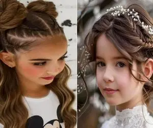 مدل موی دخترونه جدید برا پرنسس های سانتال مانتال؛ خیلی راحتن هر مامانی از پسش برمیاد
