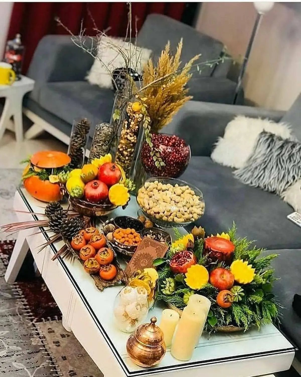 تزیین سفره شب یلدا