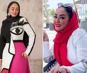 الهام حمیدی دیگه بازیگر نیست آرایش میکنه فوق العاده؛ خانوم واقعا با این تیپ رفت بیرون؟