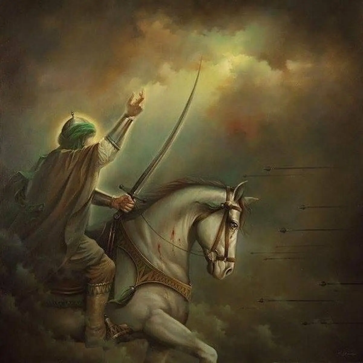 حسین در کنار پدر و برادرش - تصویر 2