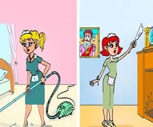 هوش تصویری؛ اگه ادعات میشه که باهوشی بگو کدوم از این خانوما خدمتکار پولدار تره؟