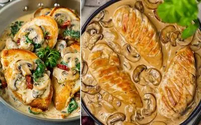 طرز تهیه مرغ خامه ای لذیذ و خوشمزه / یه خوراک ساده و عالی برای روزهای شلوغ