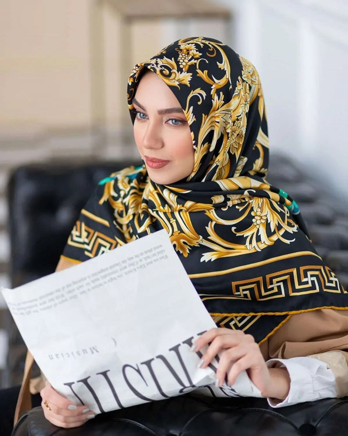 روسری ساتن ابریشم