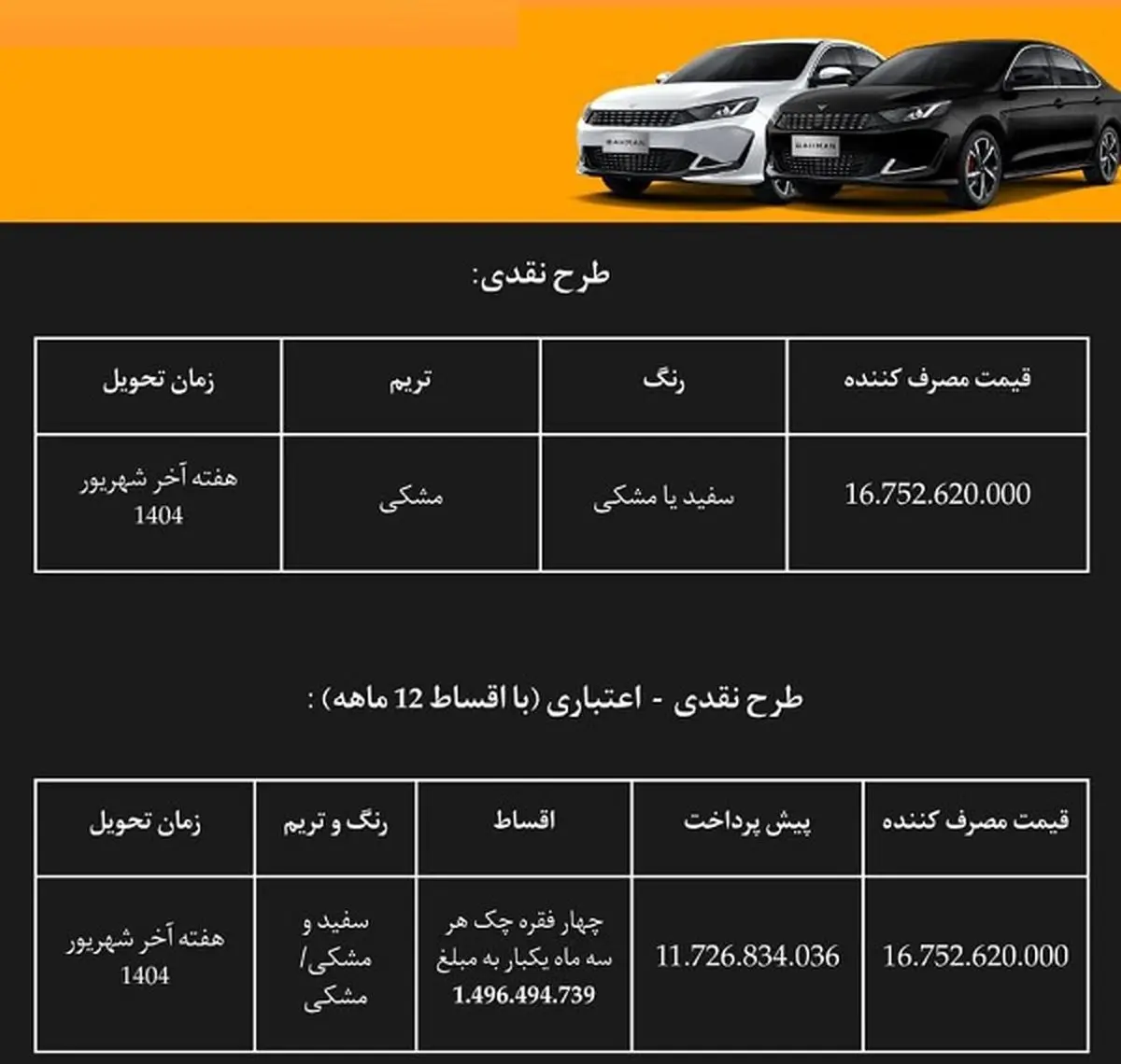 بهمن موتور برای خودروهایی که بازار ندارد طرح فروش گذاشت!+جزئیات