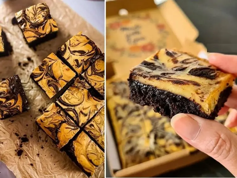 طرز تهیه براونی پنیری با بهترین دستور / دسر فوق العاده ای که طعم و مزه ش بینظیره
