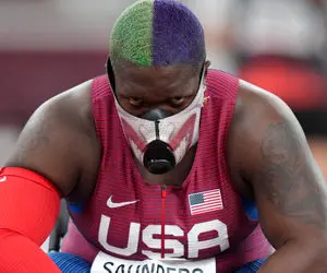 (عکس) ریون ساندرز ترسناک ترین زن ورزشکار در المپیک 2020