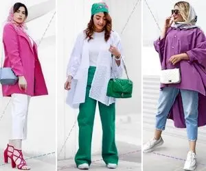 زیبا جان بهار این رنگارو باهم بپوش؛ چاقی یا لاغر بیا بِگمت مانتو چی بخری