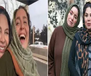 دنیای بازیگران؛ شیطنت ژاله صامتی و شهره سلطانی رو موتور / چه تیکه ای میپرونن!