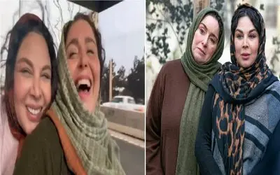 دنیای بازیگران؛ شیطنت ژاله صامتی و شهره سلطانی رو موتور / چه تیکه ای میپرونن!