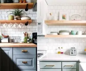 کاربردهای شلف در آشپزخانه؛ همه چی رو که نباس بچِپونی تو کابینت با شلفم میشه دیزاین کرد