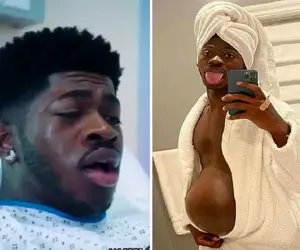 "رپر مرد" سیاه پوست بعد از 9 ماه "حاملگی" بالاخره زایید! (ویدیو)