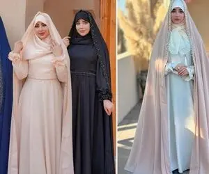مدل به مدل تیپ عروس واسه عقد مذهبی؛ جینگول مستون همراه با وقار شیک خانومانه