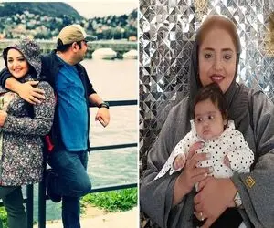 نرگس محمدی هم مثل ساعد سهیلی بچه به این بزرگی داشته رو نمیکرده / چه تولدی براش گرفتن!