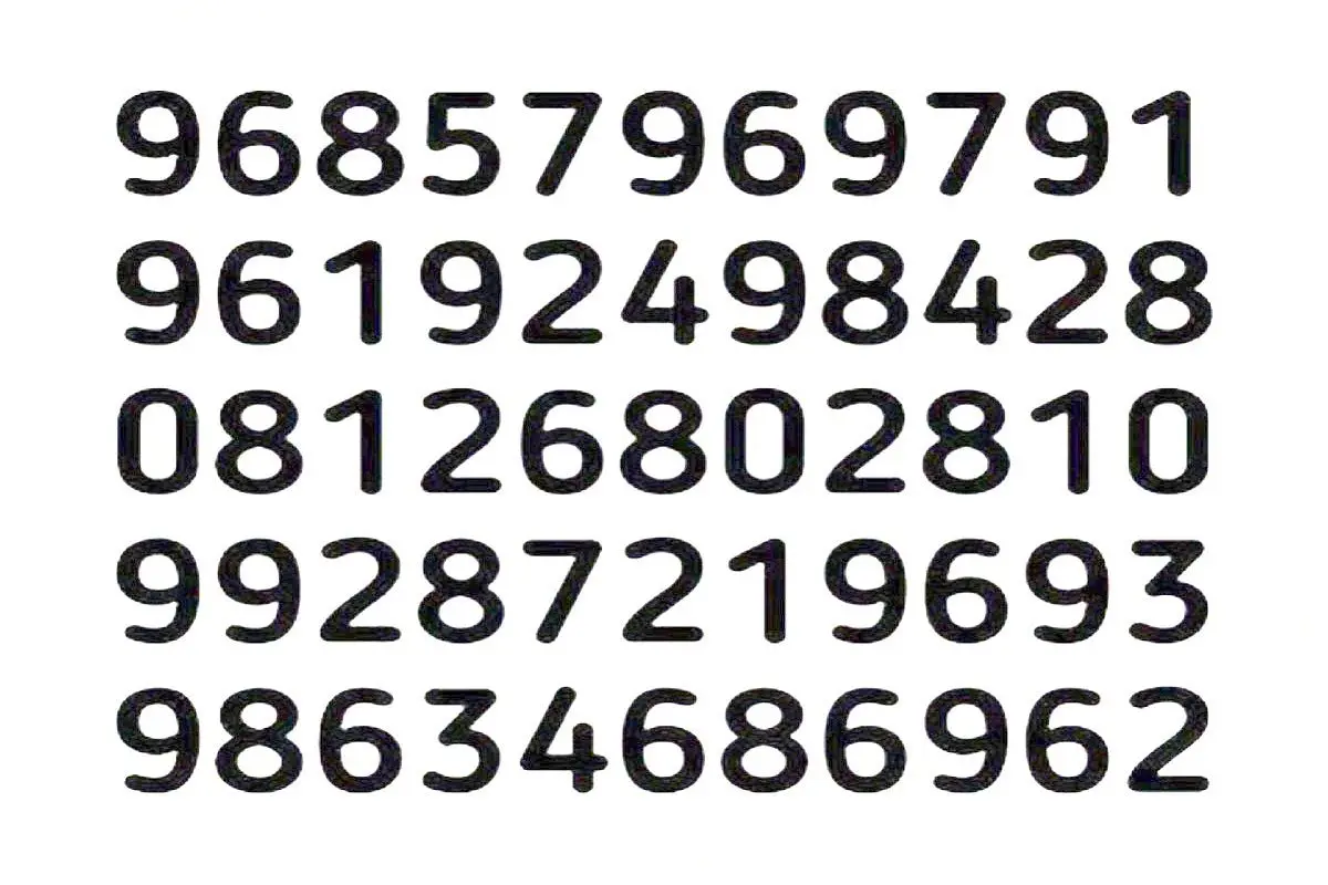 بازی فکری؛ حوصله میخواد پیدا کردن عدد 696 بین اینهمه عدد صبور نباشی عمرا پیداش کنی