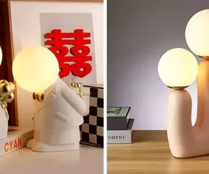 چراغ مطالعه روستیک انسانک مد 2024 / هم برا درس خوندن هم واسه خواب و دیزاین فضا عالین