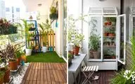ایده های خلاقانه؛ 10 ایده شگفت انگیز برای تبدیل تراس کوچک خونه به یه بالکن باغ باصفا