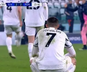 عصبانیت و افسوس شدید رونالدو از حذف در تورین