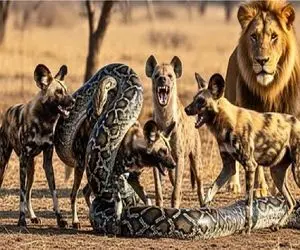 مستند حیات وحش؛ کفتارها هرجا پا بزارن همه رو خونه خراب میکنن