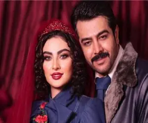 دنیای سلبریتی ها/عکاسی عروس دومادی مریم مومن و همسرش/چه نازو ادایی میاد