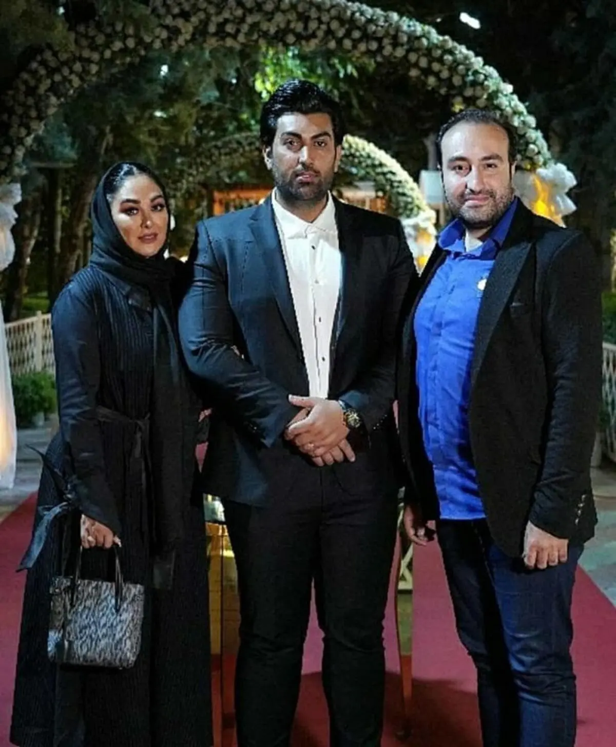 الهام حمیدی و همسرش