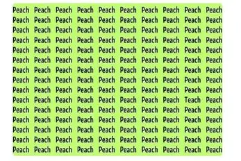 بازی فکری؛ ۱۴۹ کلمه PEACH داریم و یه دونه کلمه TEACH، پیدا کردنش کار هر کسی نیست