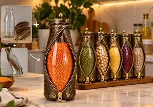 از یک بطری ساده تا یک بانکه خاص و زیبا؛ ساخت بانکه با زیپ و بطری