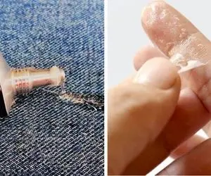 ترفندهای ساده و کاربردی برای تمیز کردن چسب مایع از دست و لباس