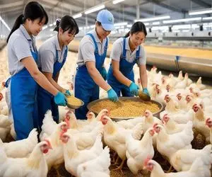 کارخانه حیوانات؛ جوجه ماشینی و با تزریق سفید و تپل کرد پوست کند برای سوخاری