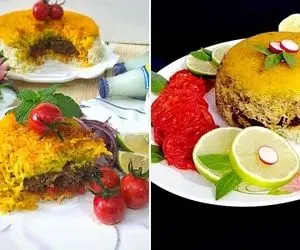 طرز تهیه کباب لا پلو با بهترین دستور / یه قاطی پلوی همه چی تموم که خیلی خوشمزست