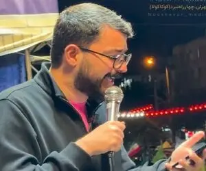 آواز احساسی؛ مداح تو دل جمعیت میخونه و میگه دوره بیابریم دبی دبی تموم شده