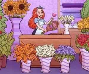 بازی فکری؛ کار هر کسی نیست پیدا کردن 3 تا مشتری مرموز خانم زیبای گل فروش 