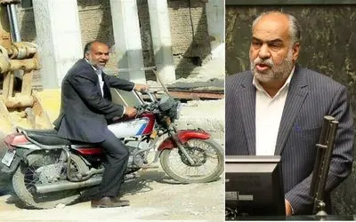 کیک تولد 12 متری صباغیان نماینده مجلس وسط شهر بافق!