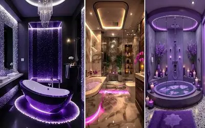 ایده هایی برای دیزاین حمام و دستشویی / ساخت اسپای خانگی مدرن، ترکیب زیبایی و کارایی