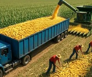 کشاورزی نوین؛ بزرگترین مزرعه برداشت ذرت جهان که غذای میلیون‌ ها نفر تامین میکنه