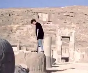 (ویدیو) پارکورکار نوجوان تخت جمشید کیست؟