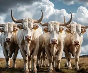 گاوهای باورنکردنی؛ بعد دوشیدن 500کیلو شیر از گاو به چهارمیخ کشیدن شاخش بشه قداره